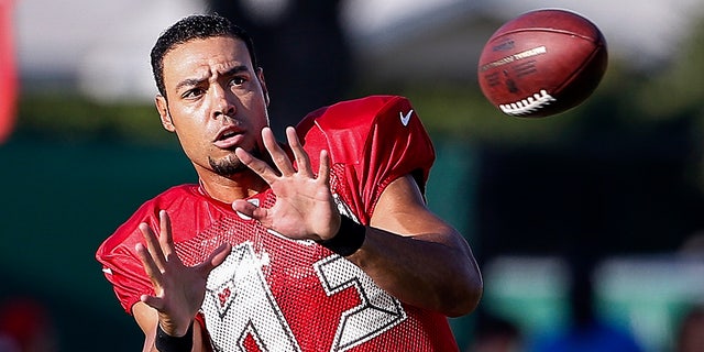 Vincent Jackson works out during Training Camp at One Buc Place in Tampa, Florida. (Photo by Don Juan Moore/Getty Images)