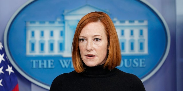 White House press secretary Jen Psaki speaks during the daily briefing at the White House in Washington, Wednesday, Dec. 1, 2021. China and the United States are tussling over President Joe Biden's upcoming democracy summit, which the ruling Communist Party sees as a challenge to its authoritarian system. 