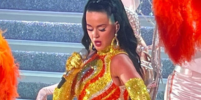 Katy Perry made several wardrobe changes during the opening night of "Play."