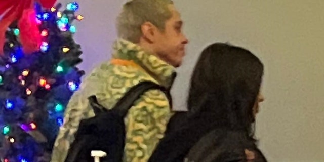 Pete Davidson and Kim Kardashian go on a movie date in Staten Island, NY.