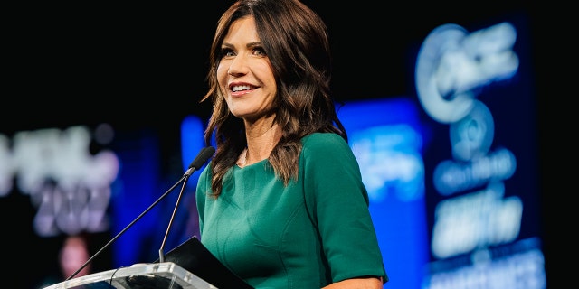 South Dakota Gov. Kristi Noem speaks during the Conservative Political Action Conference (CPAC) on July 11, 2021, in Dallas, Texas.