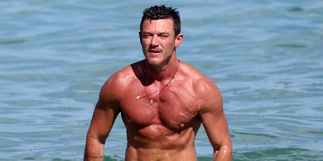 Luke Evans was spotted vacationing in Miami, Florida this week. 