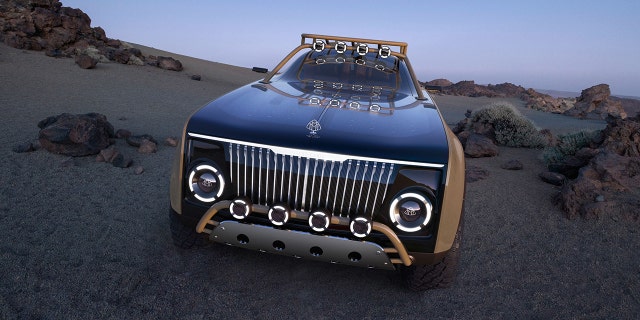 Project Maybach features off-road lighting and body protection along with solar panels in its hood.