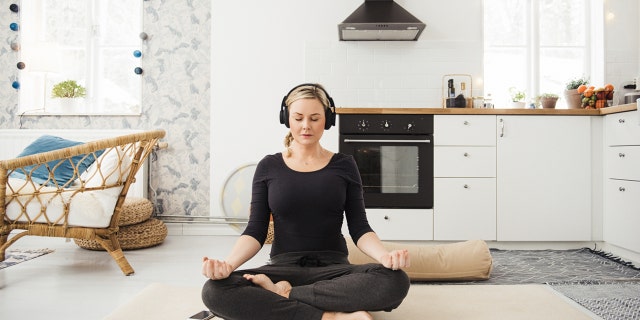 Woman meditating