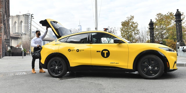 Gravity's Ford Mustang Mach-E is an official part of the NYC Taxi fleet.