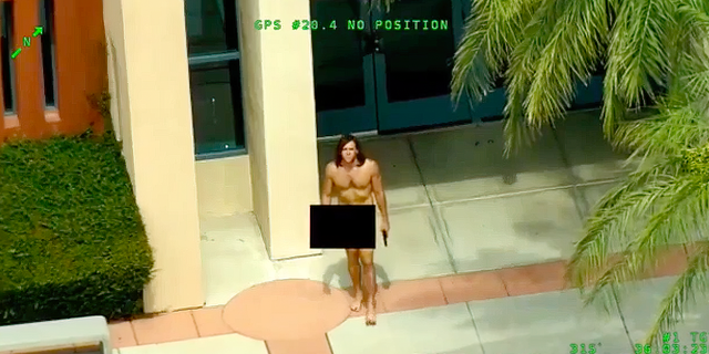 Jason Funke is seen prior to the shooting in this footage released by police.