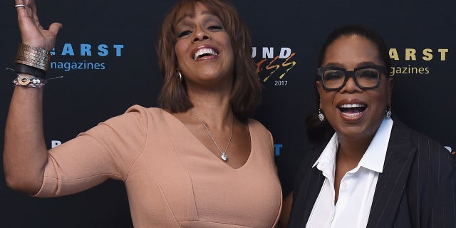 Gayle King and Oprah Winfrey.