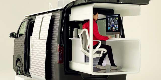 Nissan's Office Pod envisioned the ultimate remote work setup.