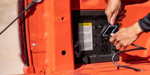 The Ford F-150 Raptor has a built-in 2-kilowatt inverter.