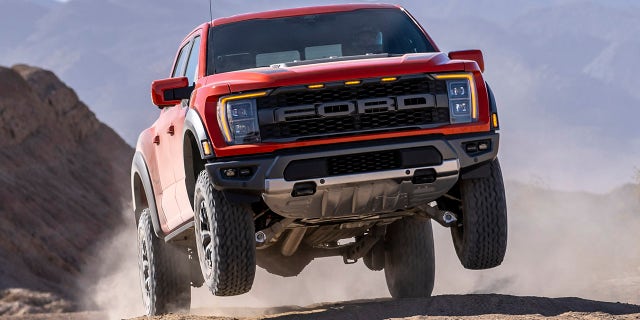 The standard Ford F-150 Raptor uses a 450 hp turbocharged 3.5-liter V-6.