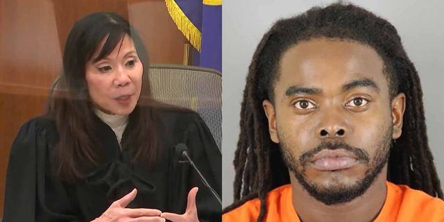 Regina Chu (left) is presiding over the trial for Kim Potter. Cortez Rice (right) is charged with intimidating the judge to allow cameras in the courtroom. 