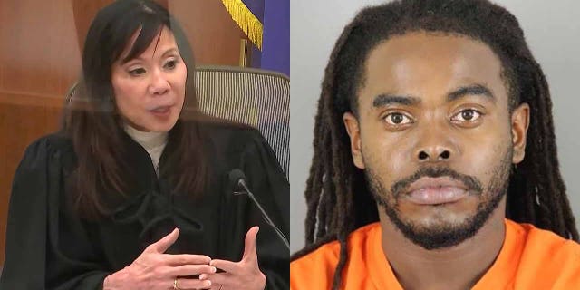 Regina Chu (left) is presiding over the trial for Kim Potter. Cortez Rice (right) is charged with intimidating the judge to allow cameras in the courtroom. 