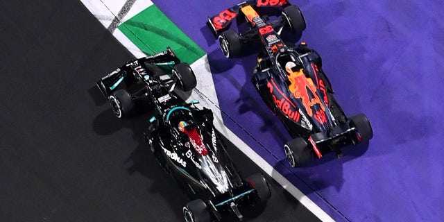 Verstappen was penalized for exceeding track limits.