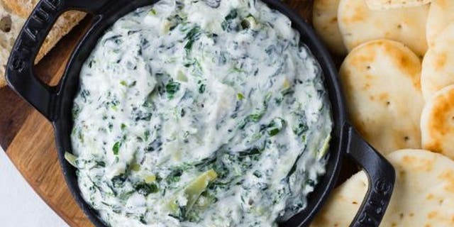 This ‘Slow Cooker Spinach Artichoke Dip’ from Rachel Cooks is made with a ½ cup of beer.