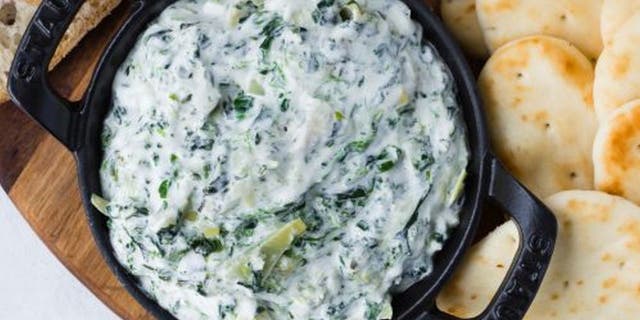 This ‘Slow Cooker Spinach Artichoke Dip’ from Rachel Cooks is made with a ½ cup of beer.