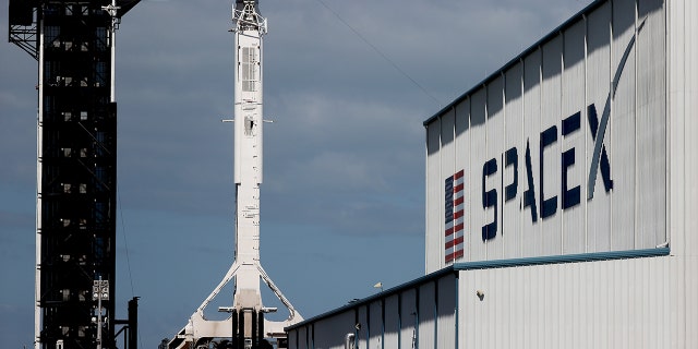 The SpaceX Falcon 9 rocket and Crew Dragon capsule connected motorboat Pad 39A astatine NASA's Kennedy Space Center connected November 09, 2021 successful Cape Canaveral, Florida.
