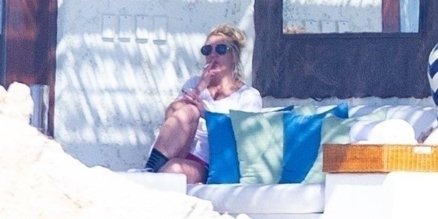 Britney Spears seen on vacation in Cabo after being freed from her 13-year conservatorship.