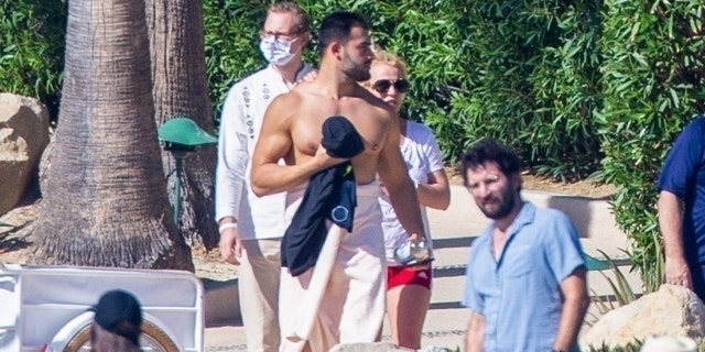 Spears and her fiancé Sam Asghari at the luxurious hotel.