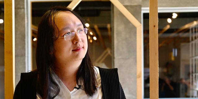 This photo taken on June 16, 2020 shows Taiwans Digital Minister Audrey Tang posing for a photo at an innovation centre in Taipei. - Taiwan's digital minister is the world's first openly transgender cabinet member and has blazed a trail ever since she quit school aged 14. (Photo by Sam Yeh / AFP) / TO GO WITH Taiwan-politics-social-gender-rights,INTERVIEW by Amber WANG (Photo by SAM YEH/AFP via Getty Images)