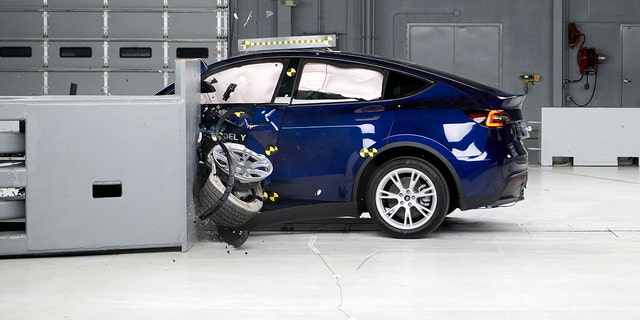 The Tesla Model Y has a "Superior" automatic emergency braking system, according to the IIHS.