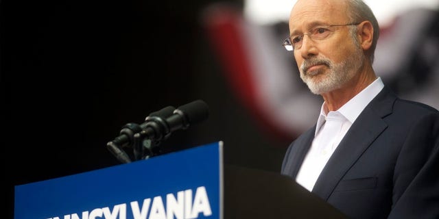 Pennsylvania Gov. Tom Wolf addresses supporters before former President Barack Obama speaks during a campaign rally for statewide Democratic candidates Sept. 21, 2018 in Philadelphia. (Mark Makela/Getty Images)