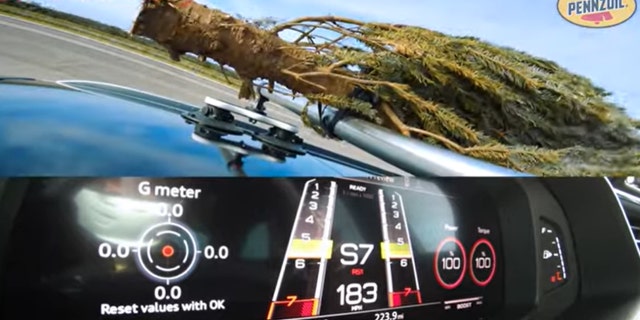 An in-car camera confirmed the Audi's speed.