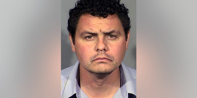 Matthew Hancock, 36, faces several charges in connection with Wednesday's airport incident in Las Vegas, authorities say.