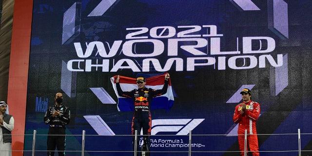 The Abu Dhabi win claimed the Formula One driver's championship for Max Verstappen.