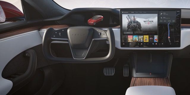 Tesla's yoke steering wheel was designed with future automation in mind. 