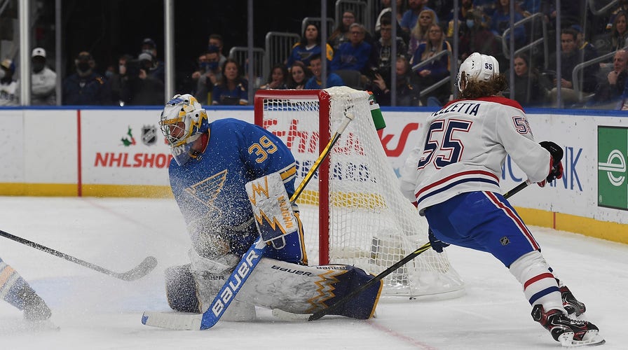 Lindgren Blues send Canadiens to sixth straight loss 4 1 Fox News