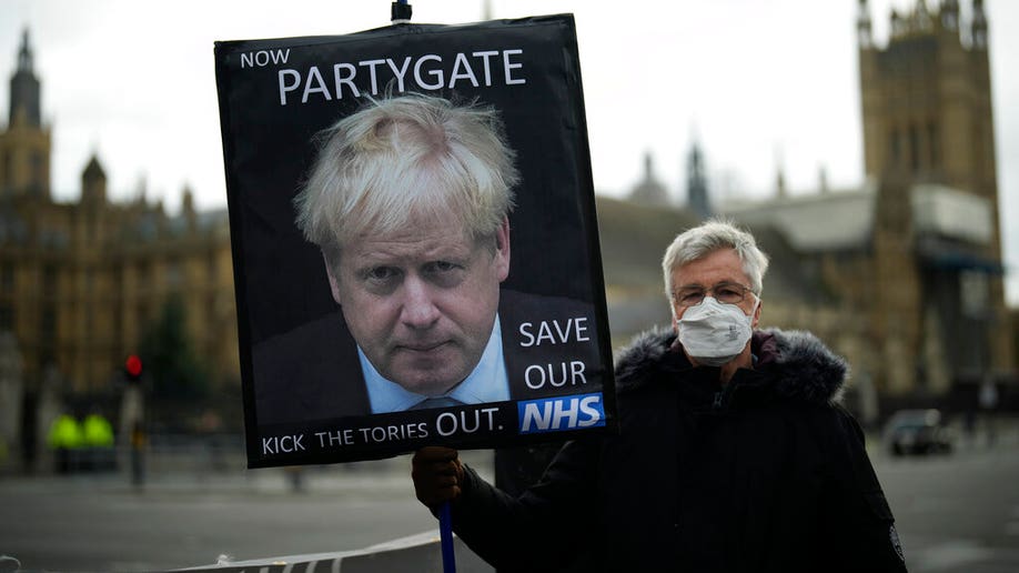 Boris Johnson protester 