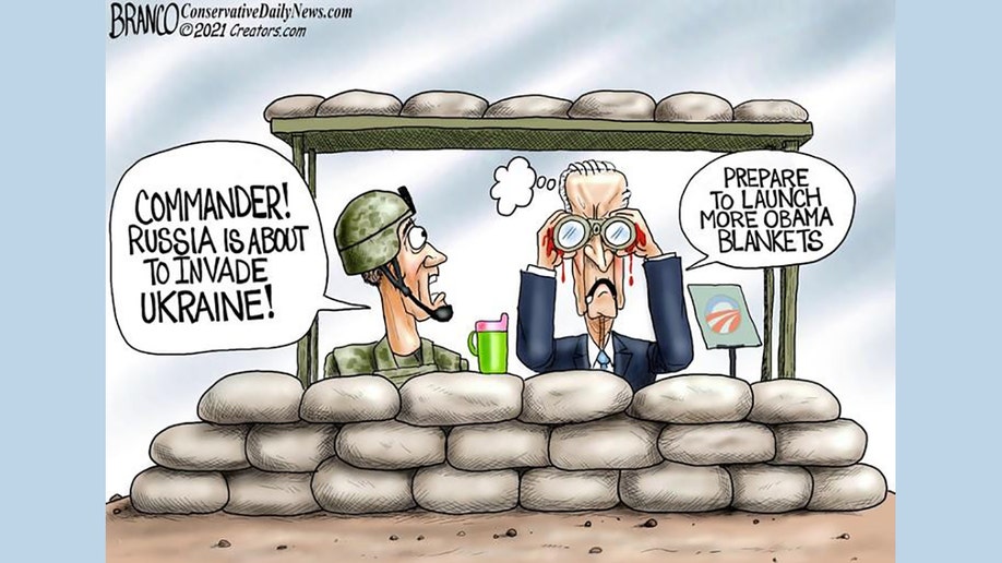 Caricatura política del día: Biden's battle plan