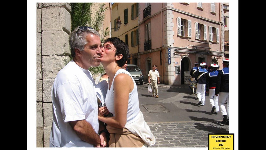 Ghislaine Maxwell and Jeffrey Epstein in this undated photo.