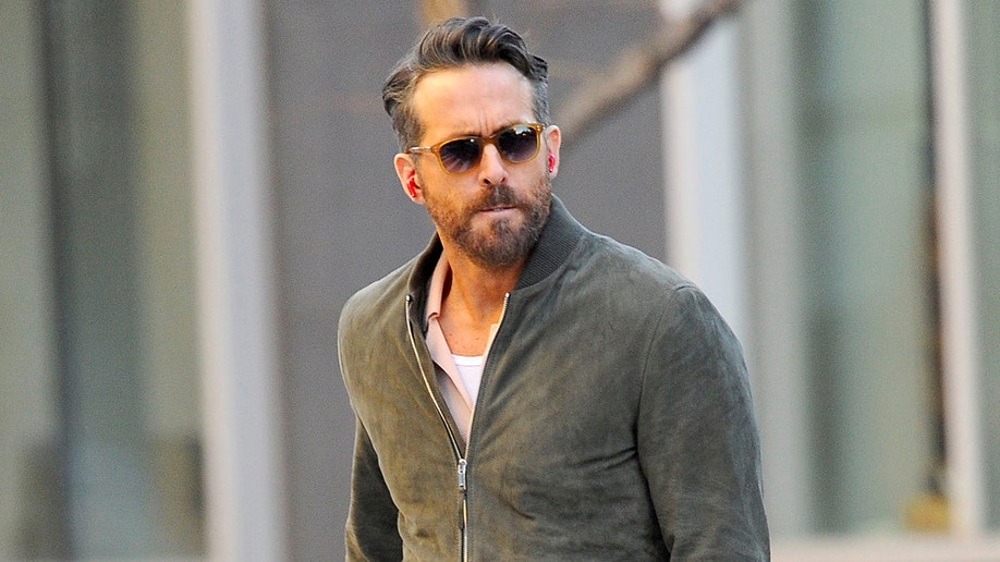 Actor Ryan Reynolds walking