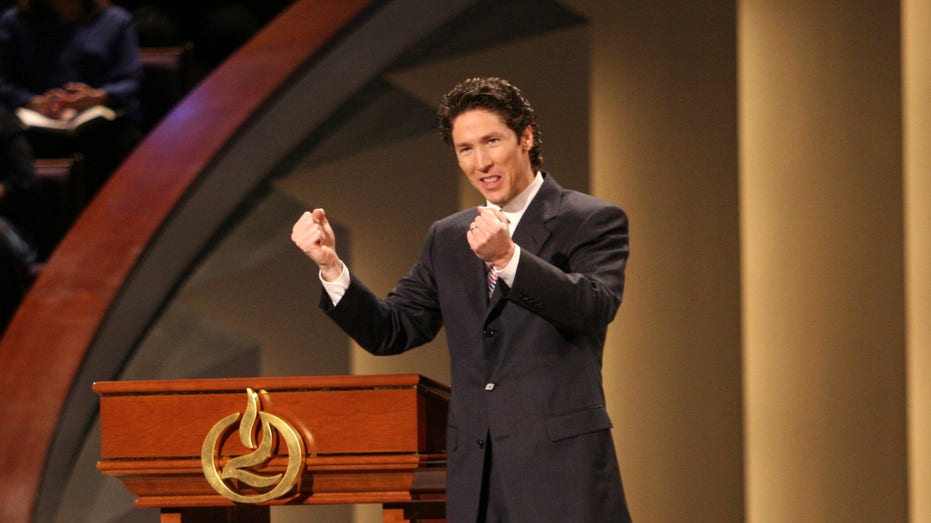 Service at Lakewood Church in Houston