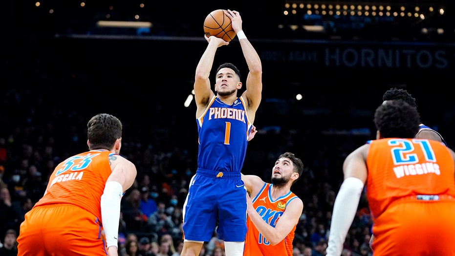 Booker has 38 points, Suns beat Thunder to end 2-game skid