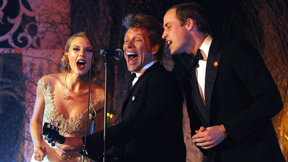 Prince William says he followed Taylor Swift ‘like a puppy’ on stage to sing with Jon Bon Jovi: ‘I’m cringing’