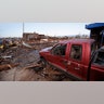 Heavy damage is seen downtown after a tornado swept through the area on Dec. 11, 2021 in Mayfield, Kentucky.?