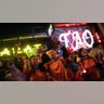 People celebrate New Year at Hong Kongs Lan Kwai Fong area on January 1, 2022.