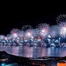 Ras Al Khaimah New Year’s Eve dazzled with a never seen before fireworks display that smashed two GUINNESS WORLD RECORDS™️ titles at Al Marjan Island on January 1, 2022 in Ras al Khaimah, United Arab Emirates.