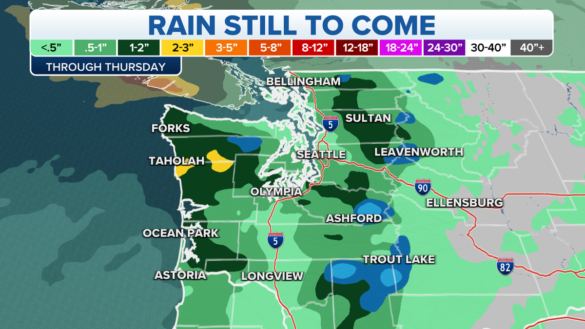 Northwest rain forecast