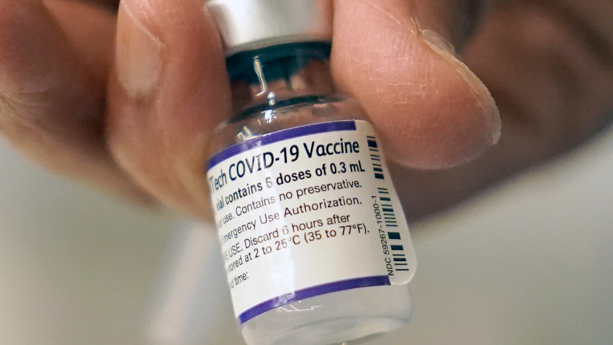 Vial of COVID-19 vaccine