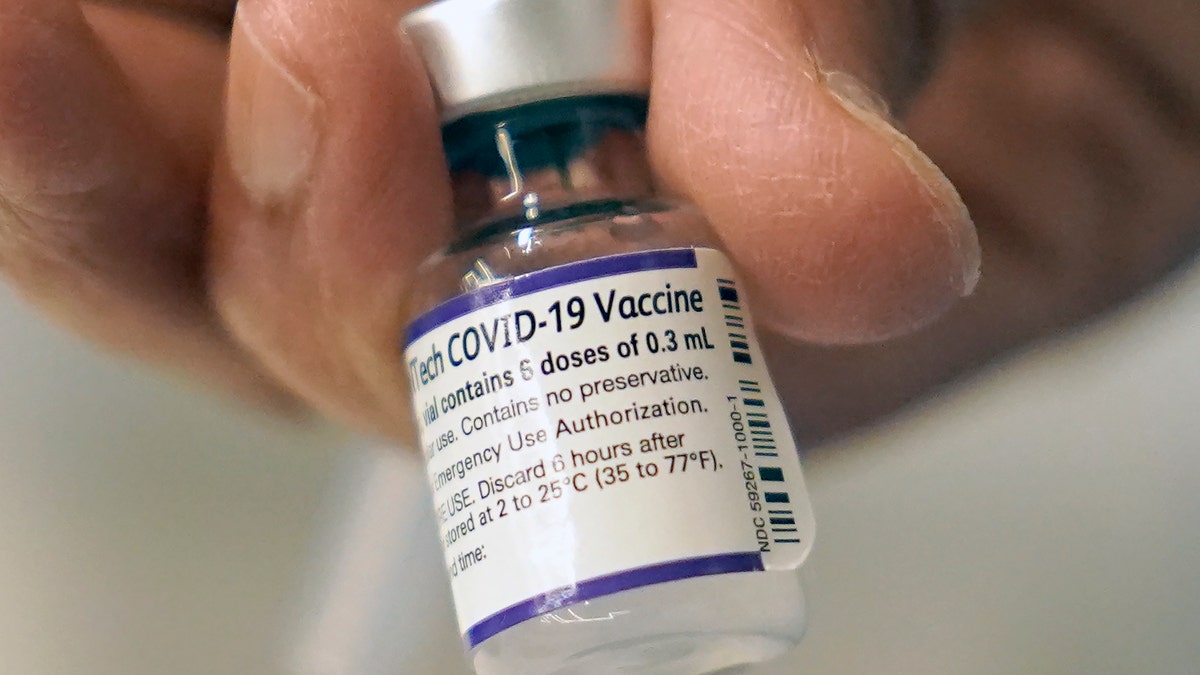 Vial of COVID-19 vaccine