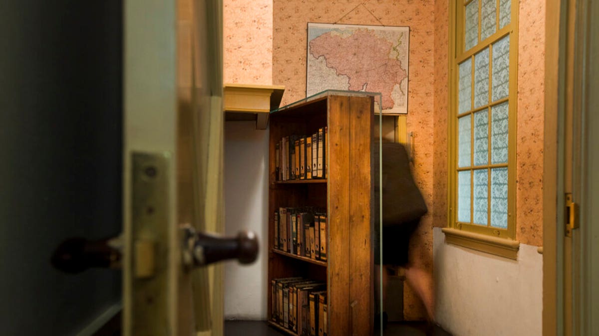 The secret annex at the renovated Anne Frank House Museum in Amsterdam, Netherlands