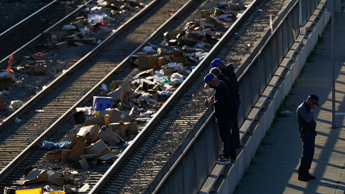 Union Pacific railroad after train robberies