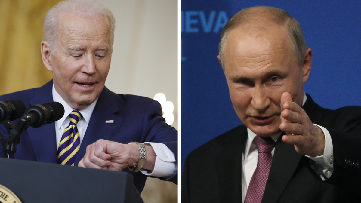Presidents Biden and Putin