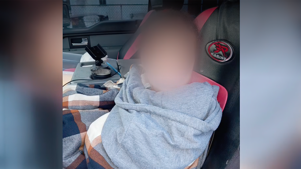 A DoorDash driver is being credited for rescuing a toddler walking around in nothing but a diaper and socks.