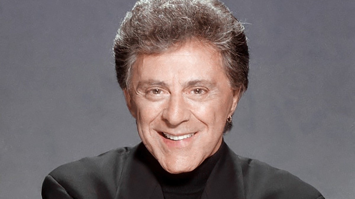 Singer Frankie Valli posing for a portrait in Los Angeles