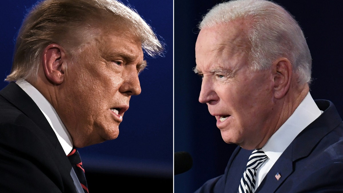 Joe Biden and Donald Trump during presidential debates in 2020