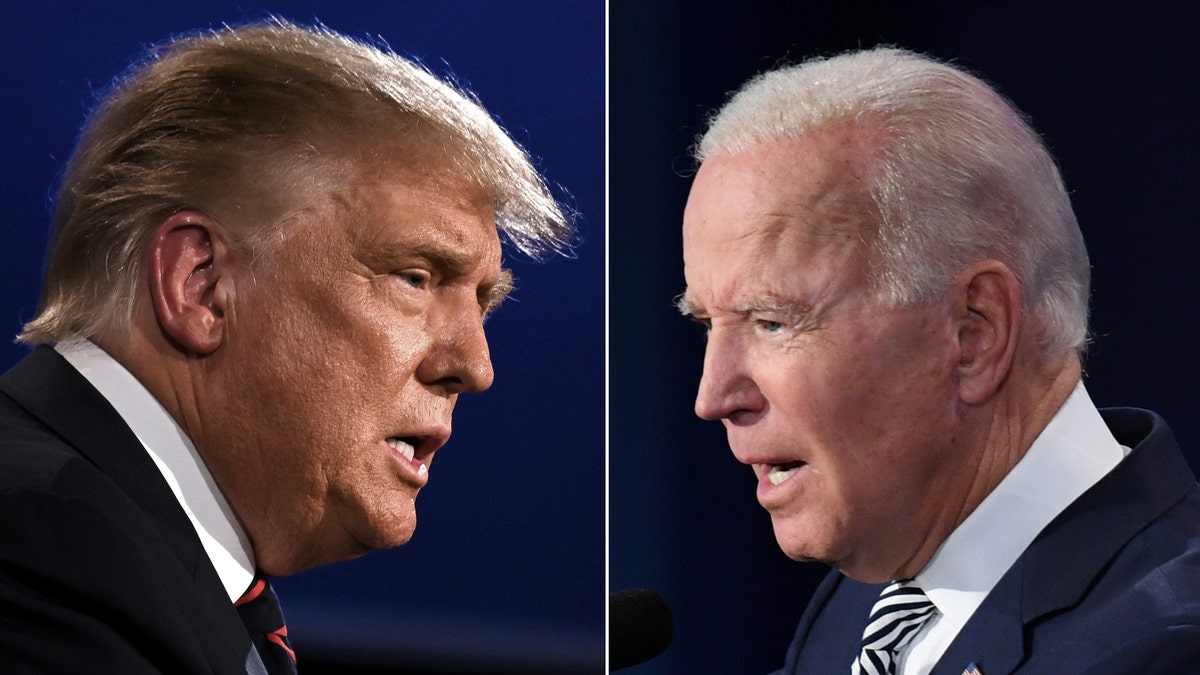 Joe Biden and Donald Trump during presidential debates in 2020